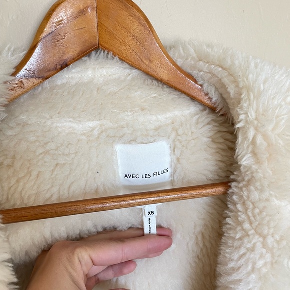 Avec Les Filles Oversized Moto Jacket Coat - Picture 12 of 13